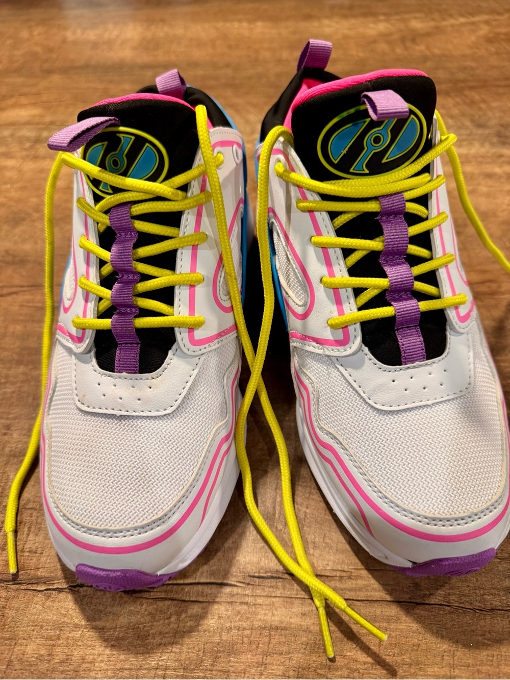 Heelys Force Roller Shoes With Wheels Youth 6 Women’s 7 White Pink Purple EU 38